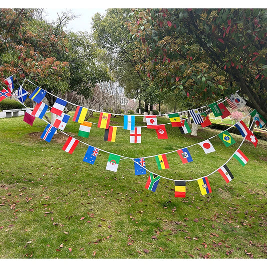 Guirlande Drapeaux du Monde — Déco Fan Zone