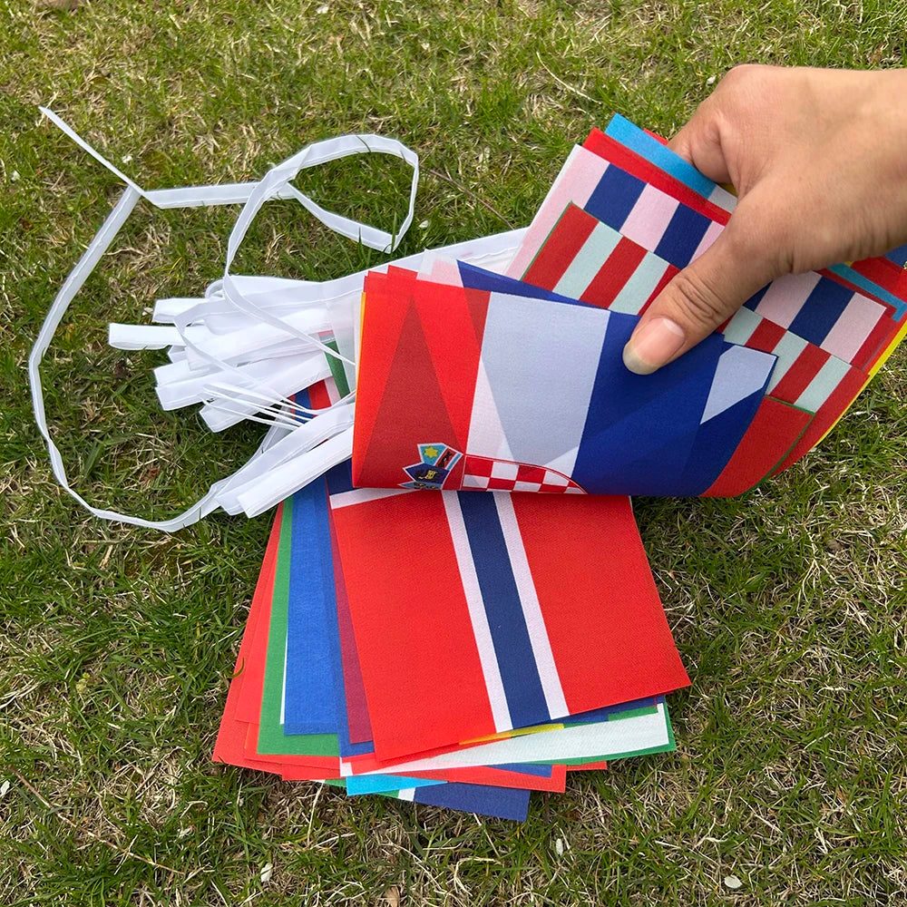Guirlande Drapeaux du Monde — Déco Fan Zone
