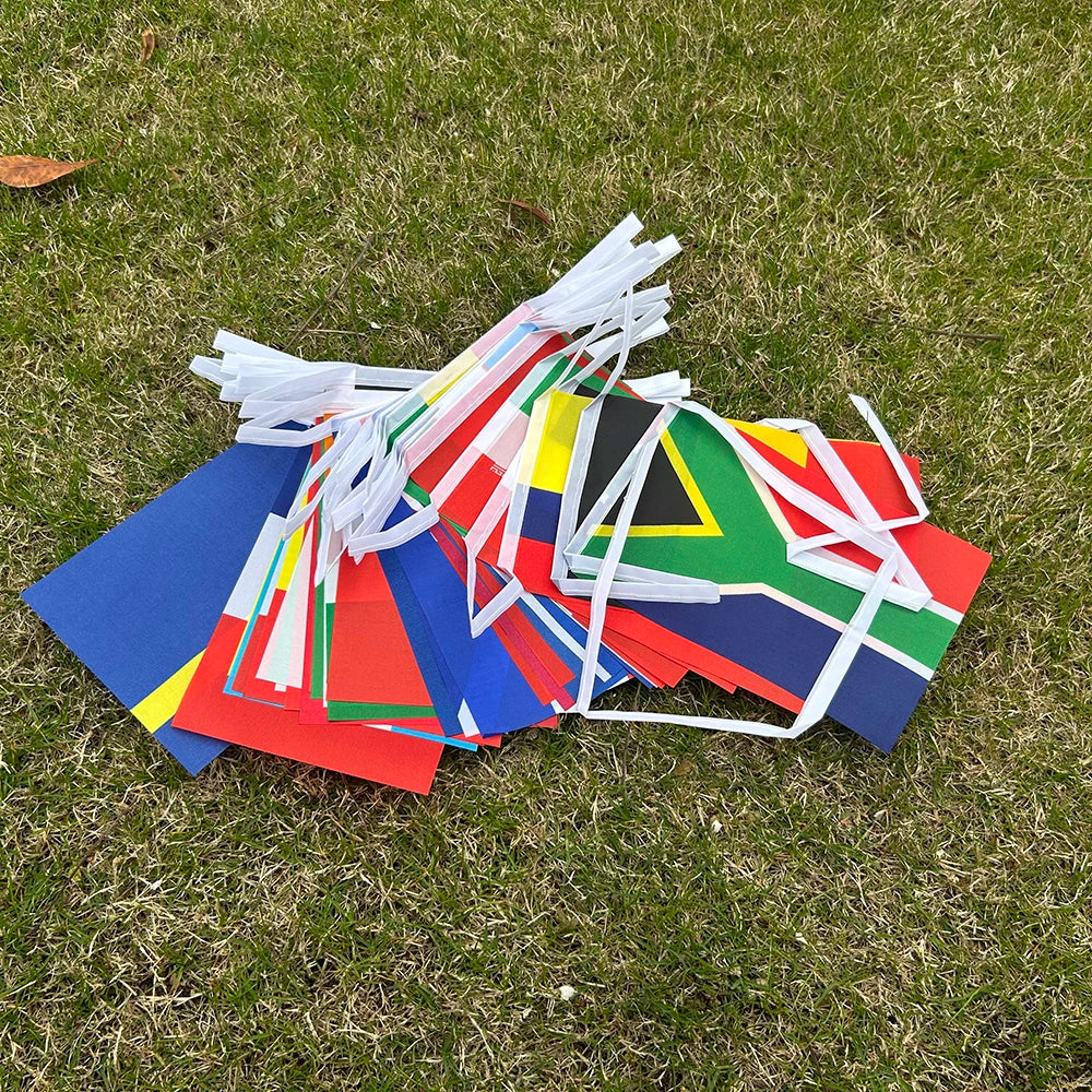 Guirlande Drapeaux du Monde — Déco Fan Zone