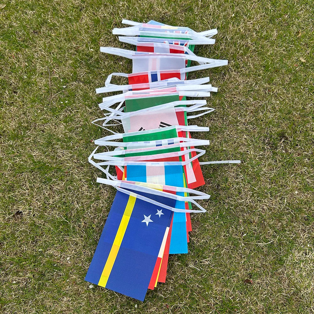 Guirlande Drapeaux du Monde — Déco Fan Zone